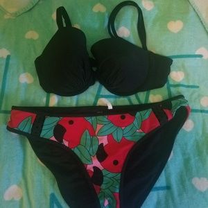 Cute Parrot Aerie Bikini Set